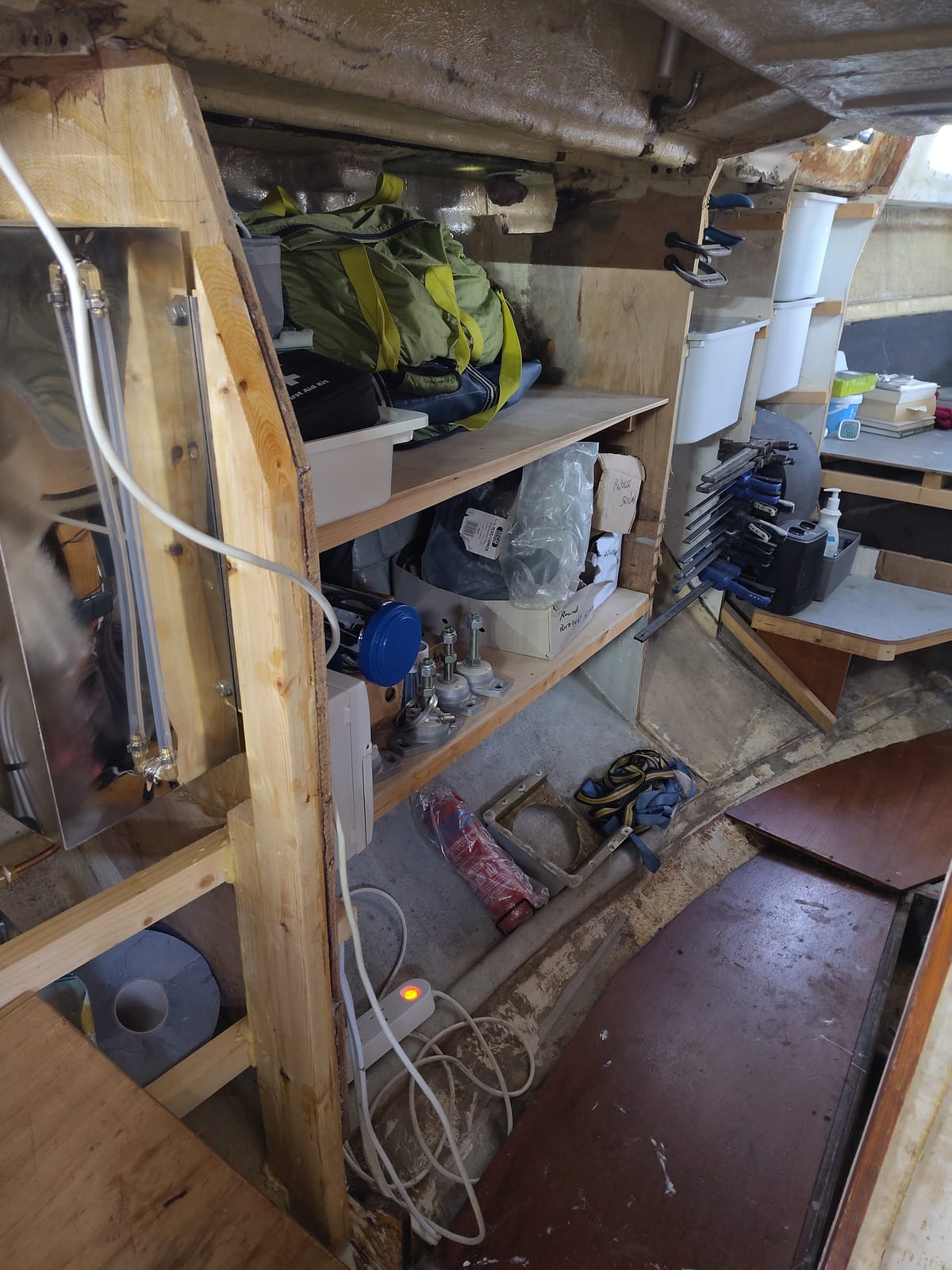 Preparing to move aboard